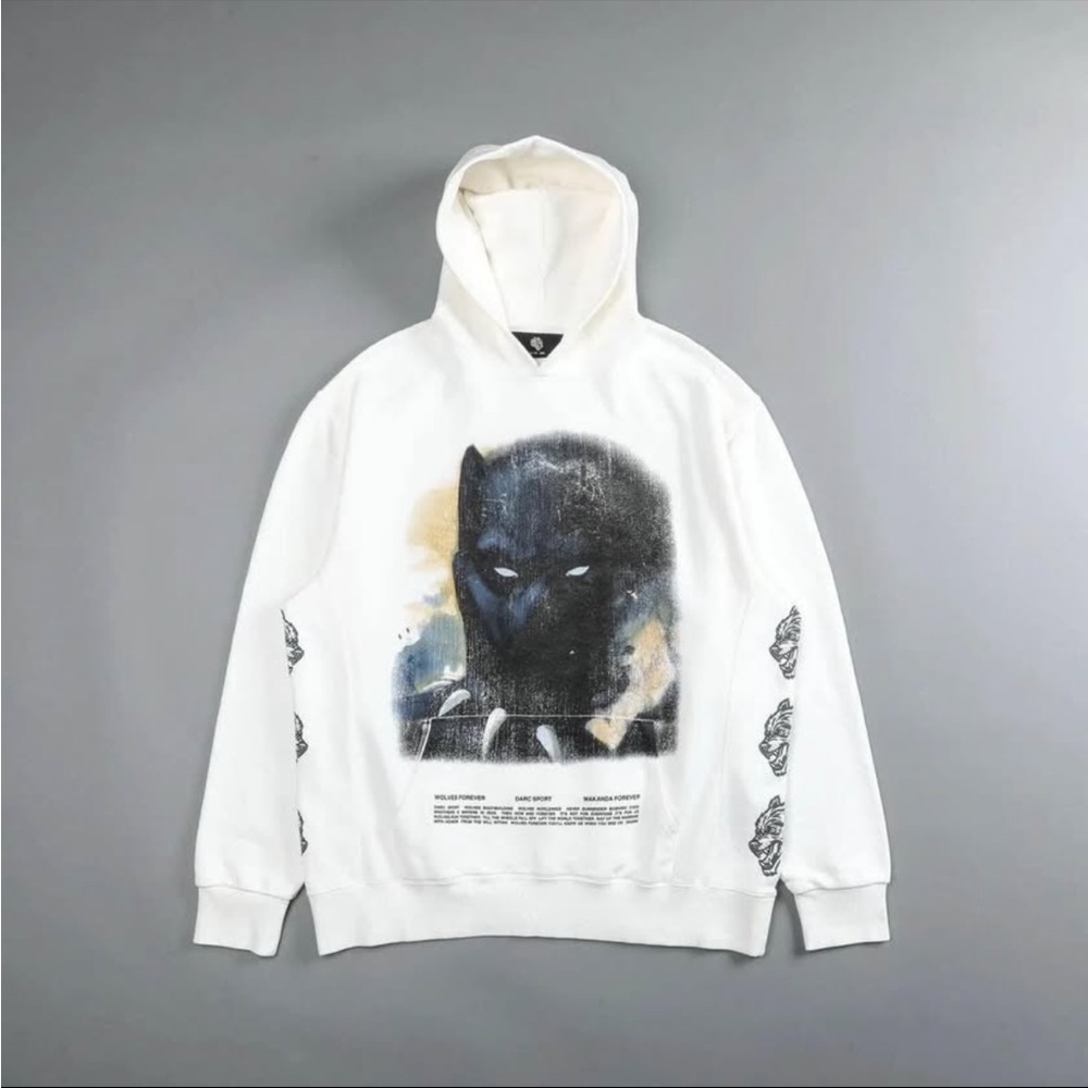 Men's Darc Sport Black Panther Hoodie  - White